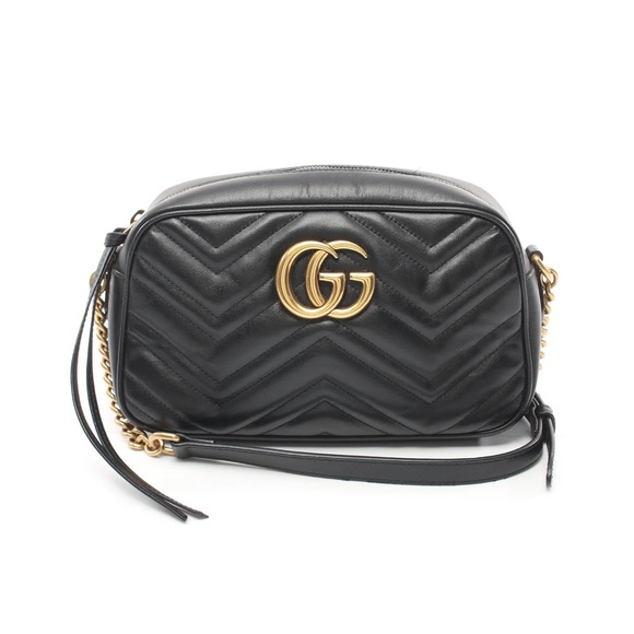Gucci Handbags - GUCCI
GG MARMONT CHAIN SHOULDER BAG LEATHER BLACK